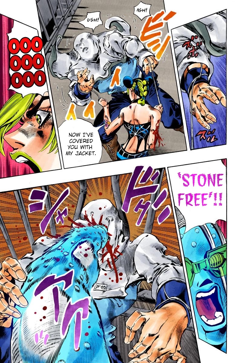 JoJo's Bizarre Adventure Part 6 - Stone Ocean (Official Colored) Chapter 63 page 15 - Chapter 63: Guard Westwood's Secret Part 4