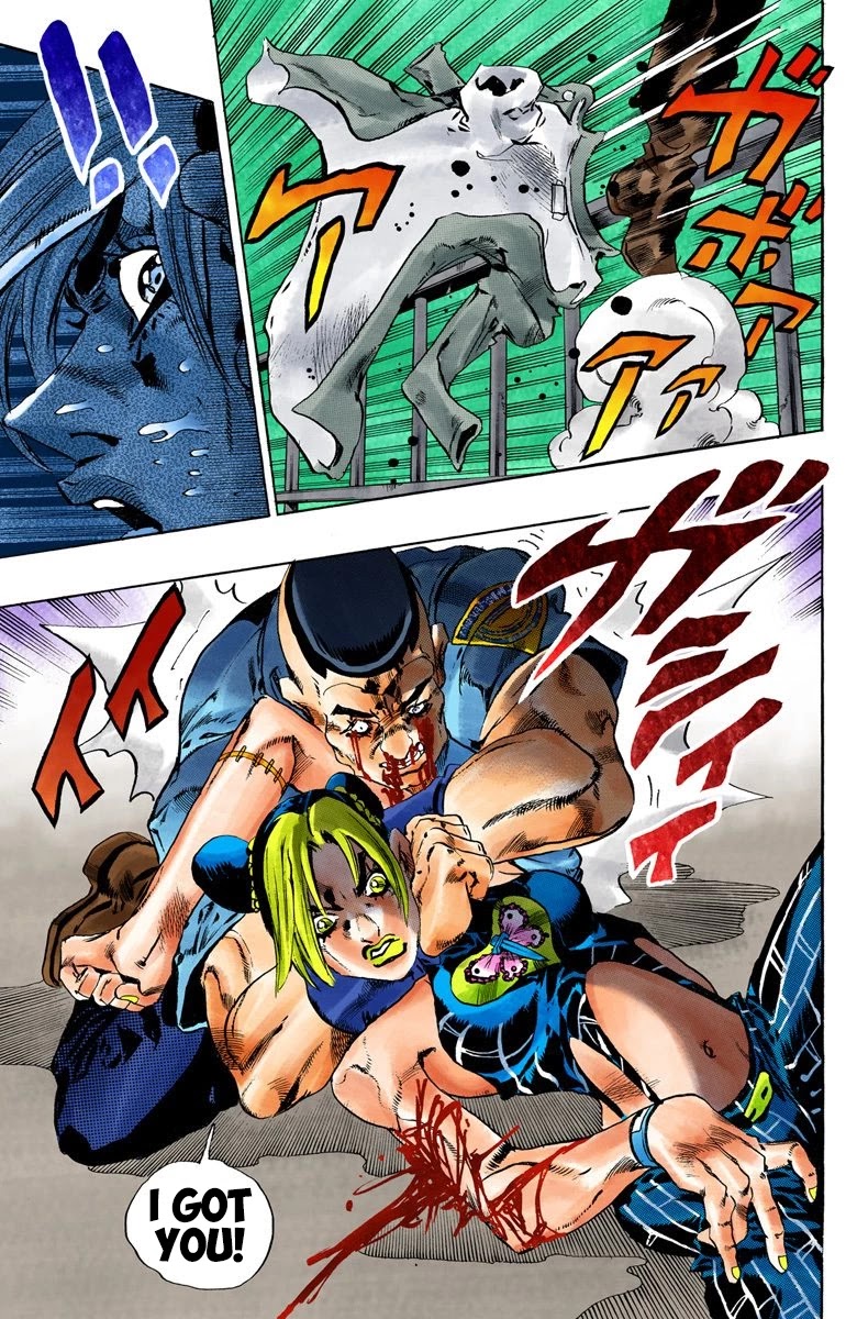 JoJo's Bizarre Adventure Part 6 - Stone Ocean (Official Colored) Chapter 63 page 19 - Chapter 63: Guard Westwood's Secret Part 4
