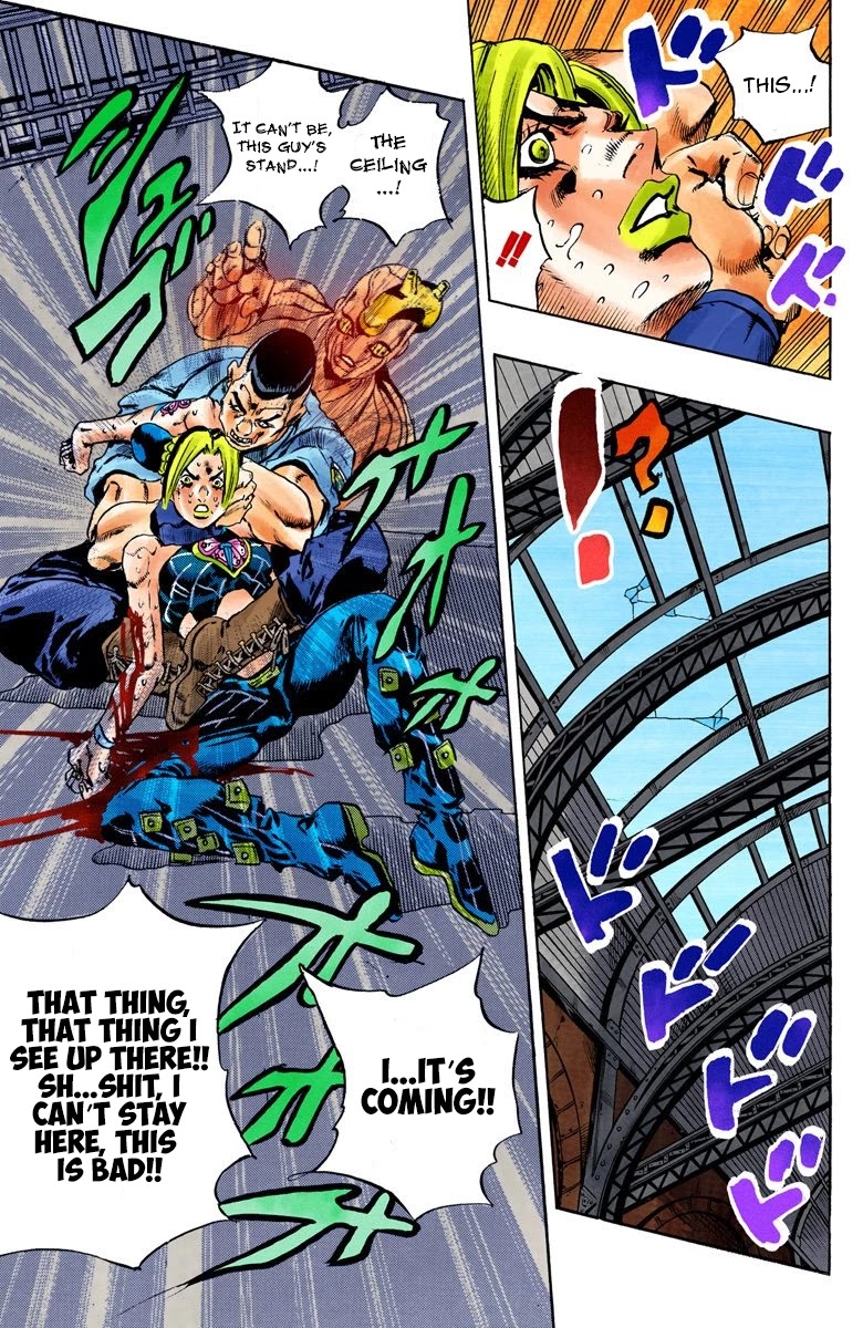 JoJo's Bizarre Adventure Part 6 - Stone Ocean (Official Colored) Chapter 63 page 21 - Chapter 63: Guard Westwood's Secret Part 4