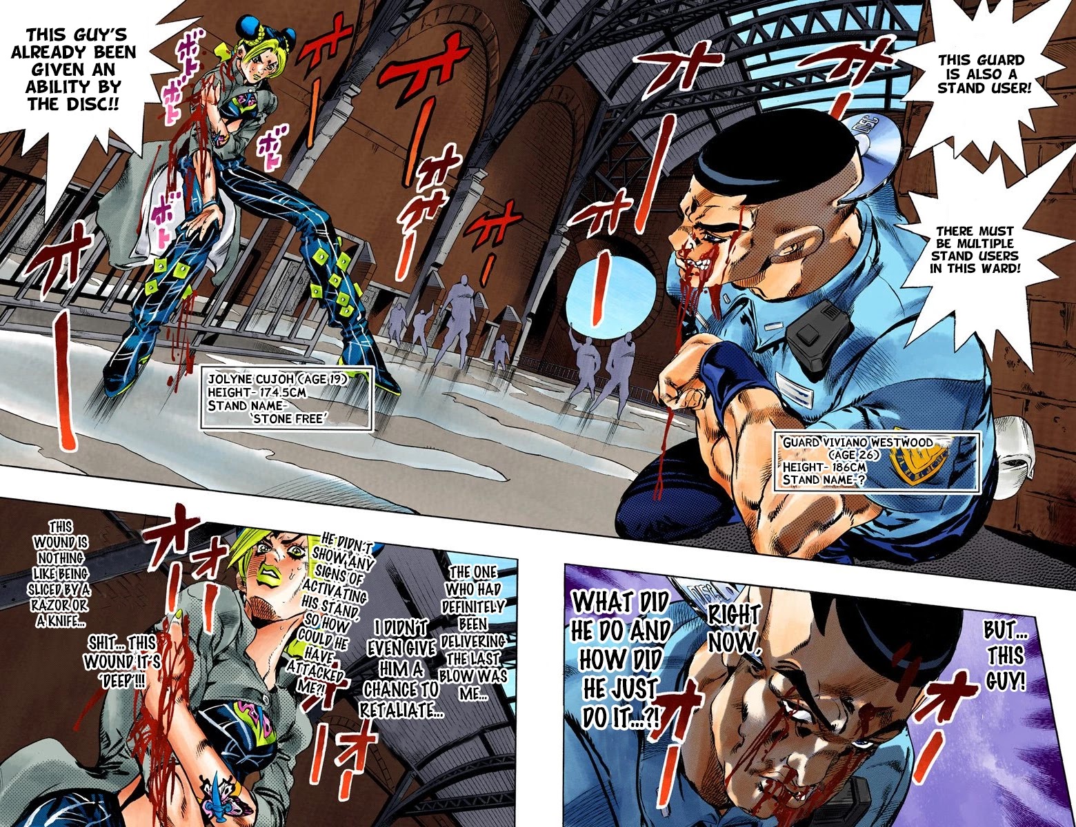 JoJo's Bizarre Adventure Part 6 - Stone Ocean (Official Colored) Chapter 63 page 3 - Chapter 63: Guard Westwood's Secret Part 4