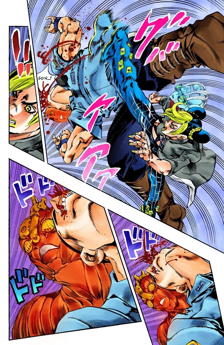 JoJo's Bizarre Adventure Part 6 - Stone Ocean (Official Colored) Chapter 63 page 8 - Chapter 63: Guard Westwood's Secret Part 4