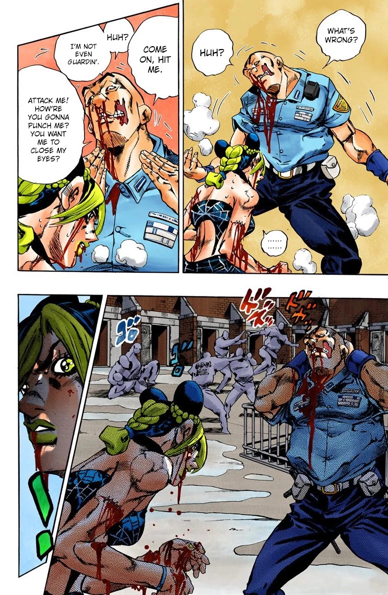 JoJo's Bizarre Adventure Part 6 - Stone Ocean (Official Colored) Chapter 65 page 10 - Chapter 65: Guard Westwood's Secret Part 6
