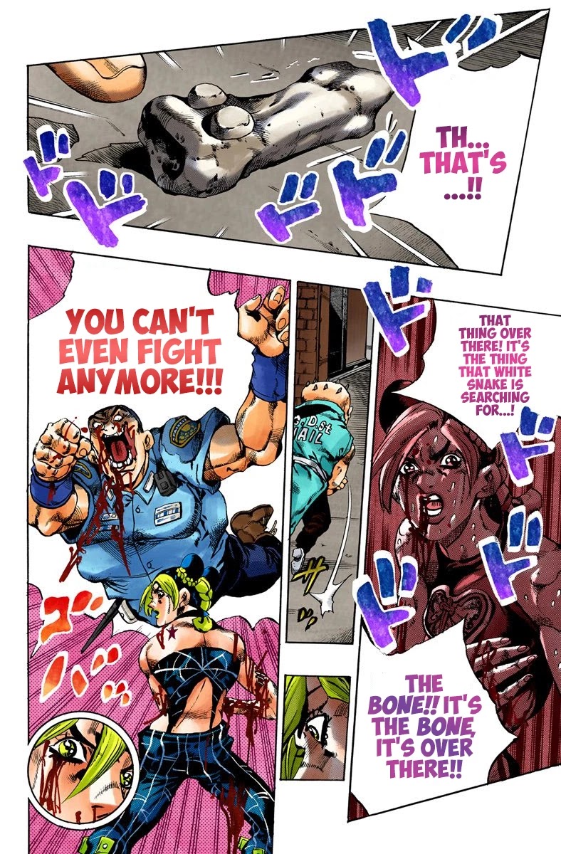 JoJo's Bizarre Adventure Part 6 - Stone Ocean (Official Colored) Chapter 65 page 12 - Chapter 65: Guard Westwood's Secret Part 6
