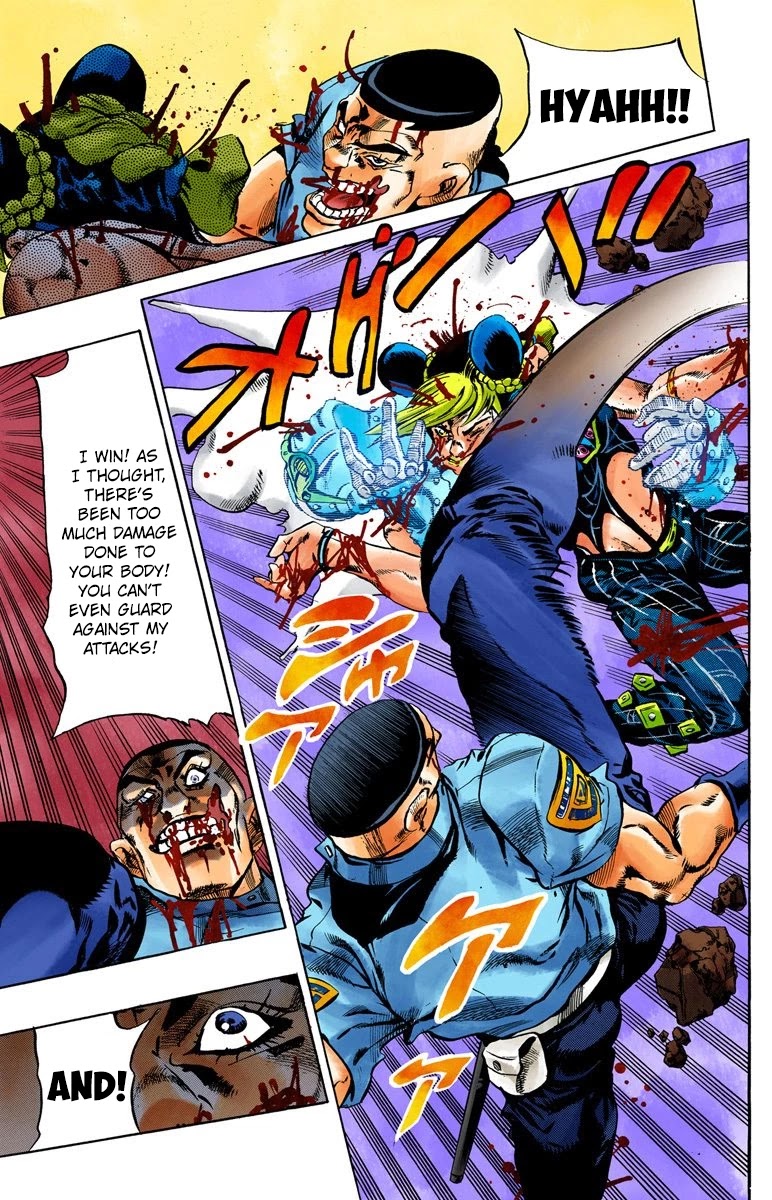 JoJo's Bizarre Adventure Part 6 - Stone Ocean (Official Colored) Chapter 65 page 15 - Chapter 65: Guard Westwood's Secret Part 6