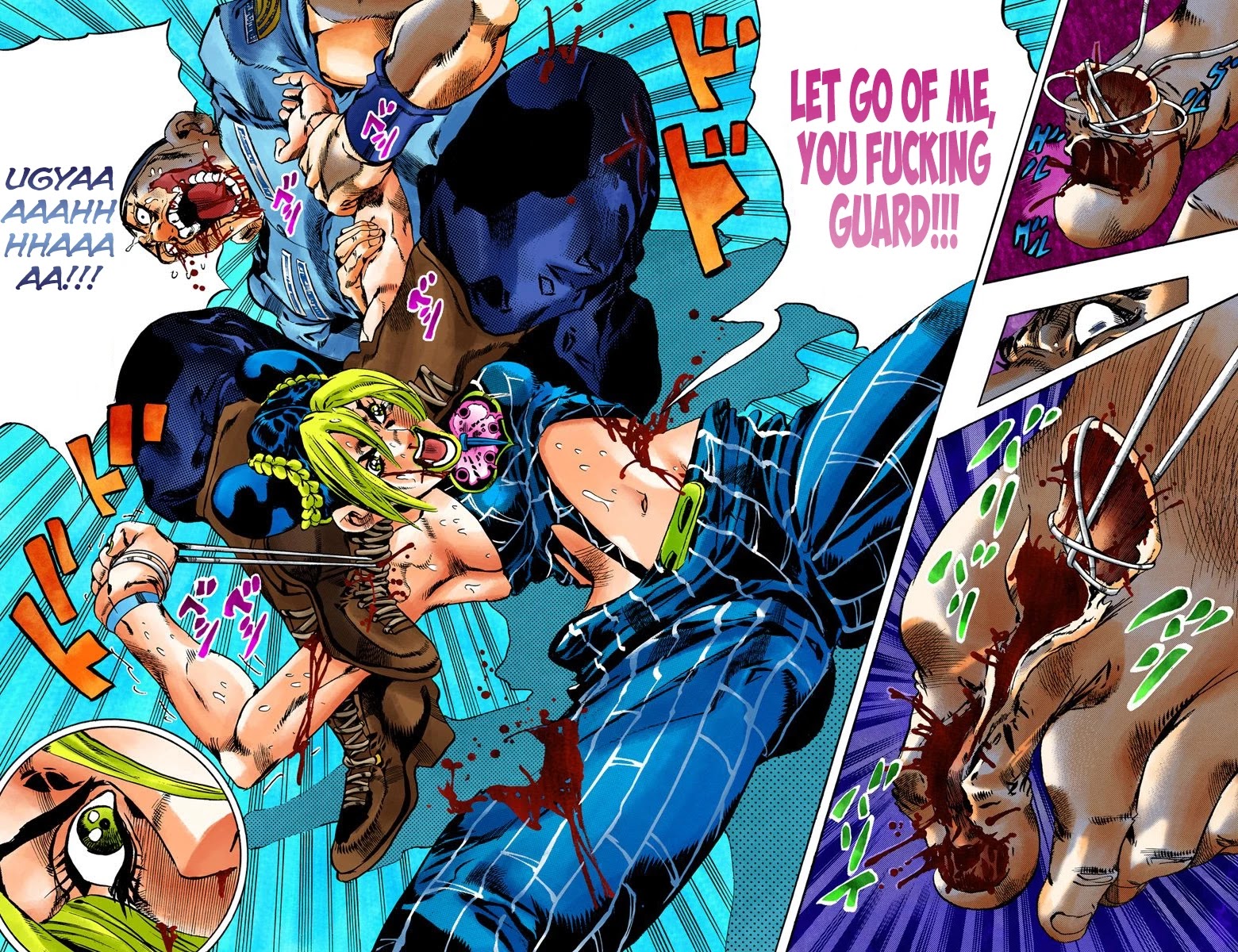 JoJo's Bizarre Adventure Part 6 - Stone Ocean (Official Colored) Chapter 65 page 2 - Chapter 65: Guard Westwood's Secret Part 6