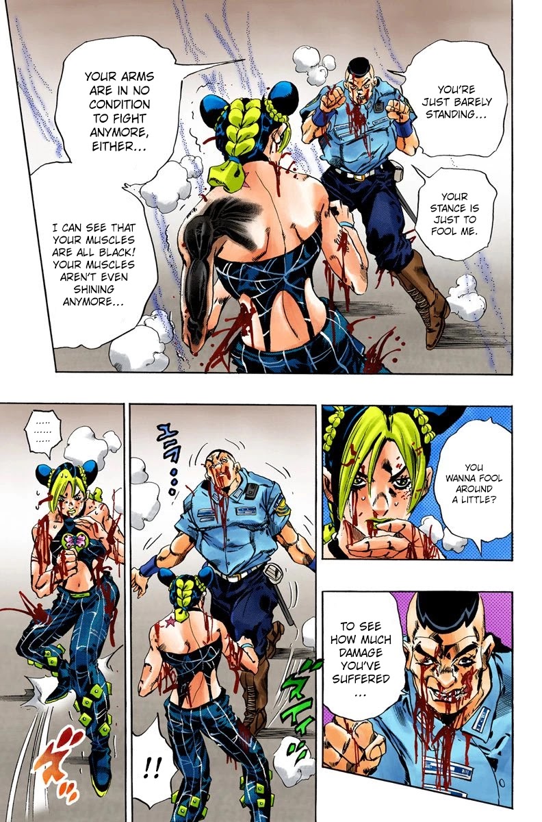 JoJo's Bizarre Adventure Part 6 - Stone Ocean (Official Colored) Chapter 65 page 9 - Chapter 65: Guard Westwood's Secret Part 6