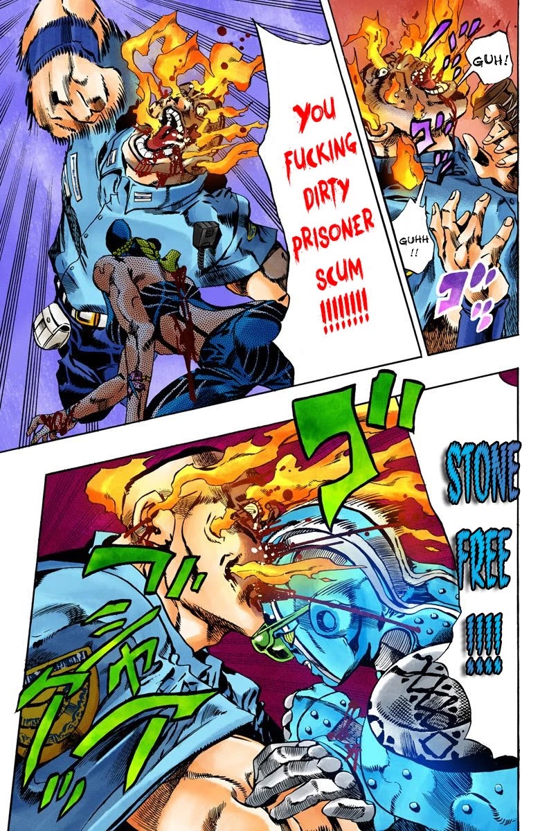 JoJo's Bizarre Adventure Part 6 - Stone Ocean (Official Colored) Chapter 66 page 9 - Chapter 66: Guard Westwood's Secret Part 7