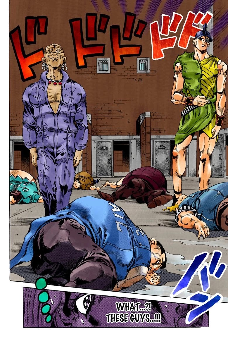 JoJo's Bizarre Adventure Part 6 - Stone Ocean (Official Colored) Chapter 67 page 1 - Chapter 67: Burn, Dragons's Dream! Part 1