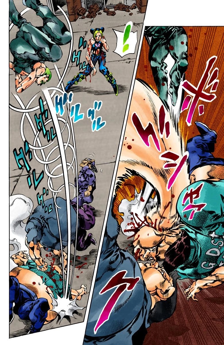 JoJo's Bizarre Adventure Part 6 - Stone Ocean (Official Colored) Chapter 67 page 10 - Chapter 67: Burn, Dragons's Dream! Part 1