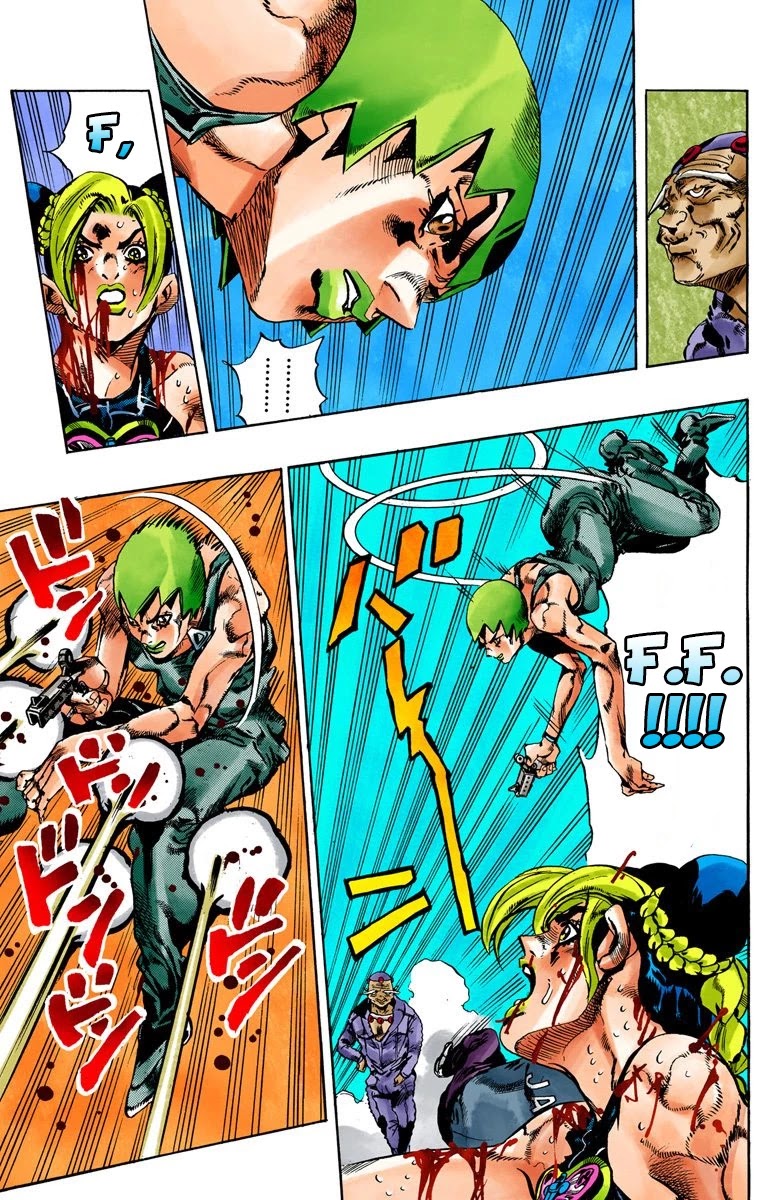JoJo's Bizarre Adventure Part 6 - Stone Ocean (Official Colored) Chapter 67 page 11 - Chapter 67: Burn, Dragons's Dream! Part 1