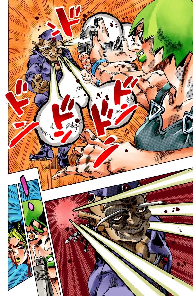 JoJo's Bizarre Adventure Part 6 - Stone Ocean (Official Colored) Chapter 67 page 18 - Chapter 67: Burn, Dragons's Dream! Part 1