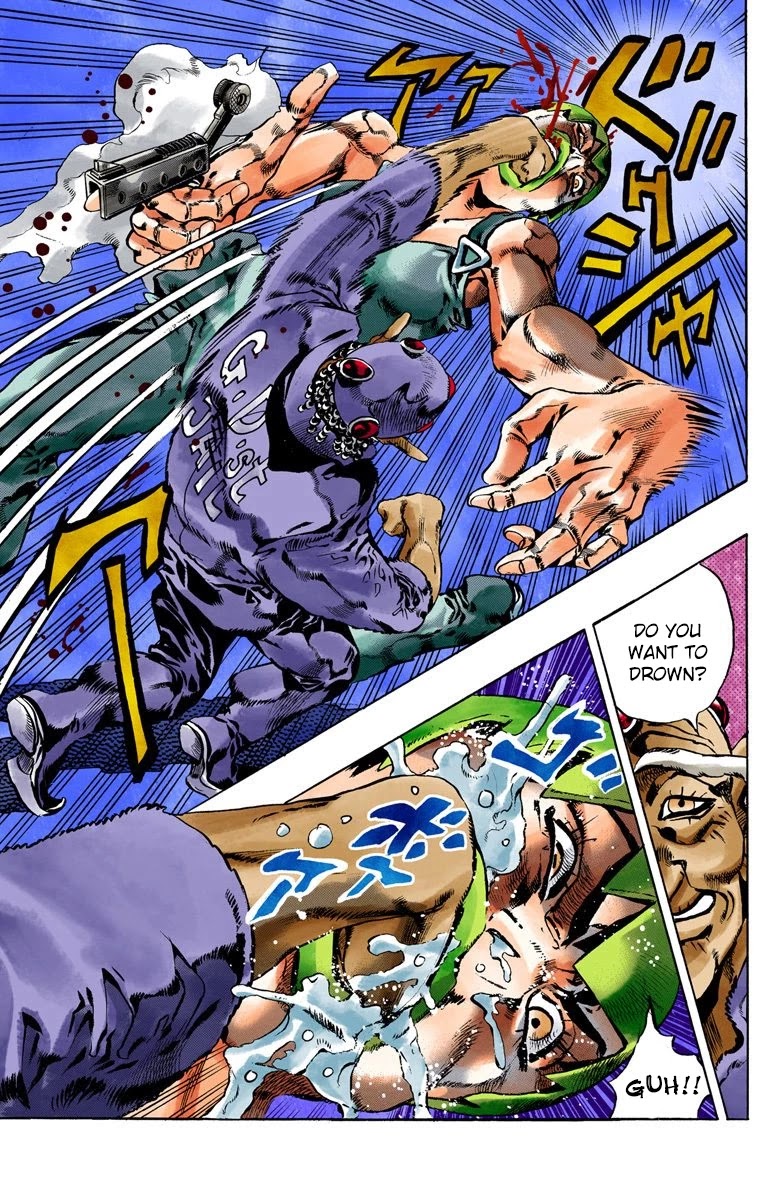 JoJo's Bizarre Adventure Part 6 - Stone Ocean (Official Colored) Chapter 67 page 19 - Chapter 67: Burn, Dragons's Dream! Part 1