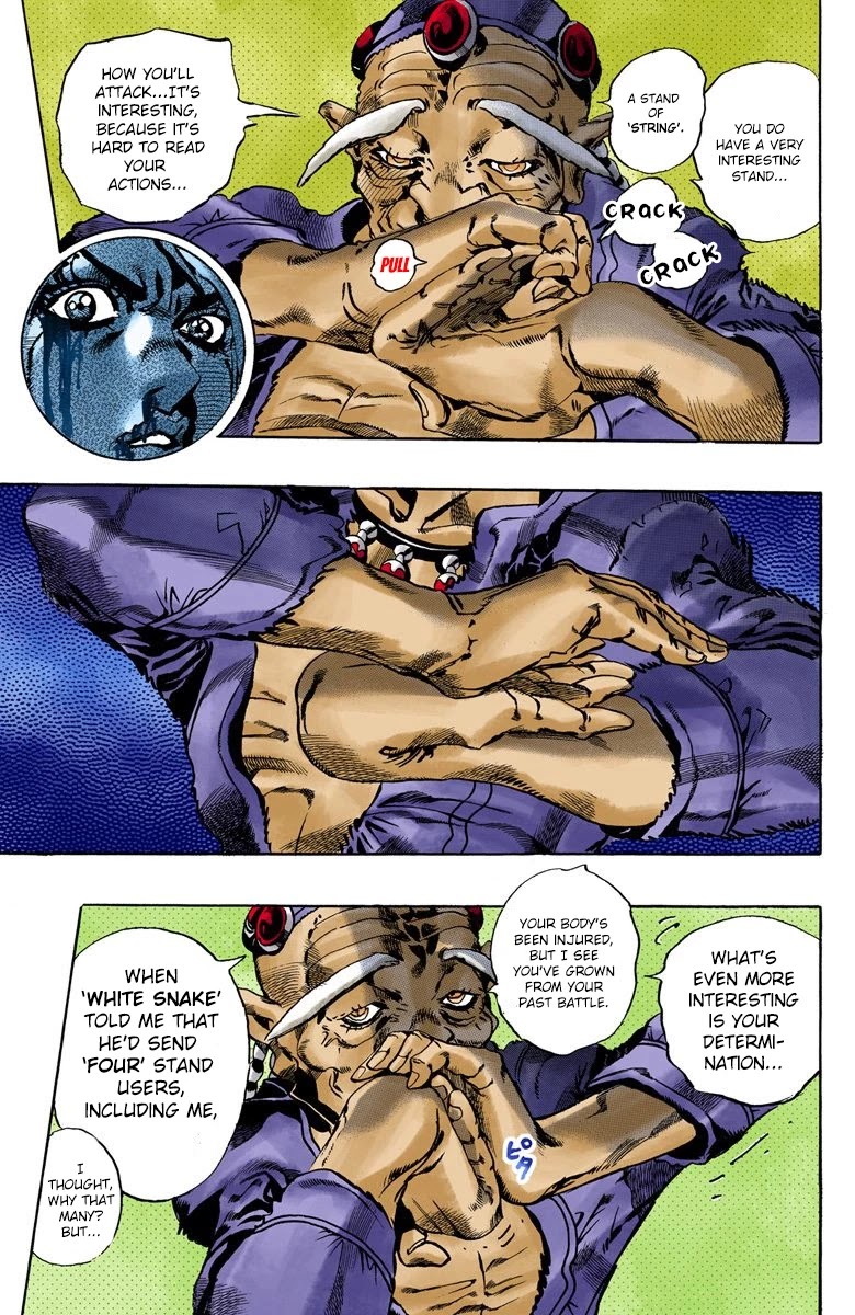 JoJo's Bizarre Adventure Part 6 - Stone Ocean (Official Colored) Chapter 67 page 5 - Chapter 67: Burn, Dragons's Dream! Part 1