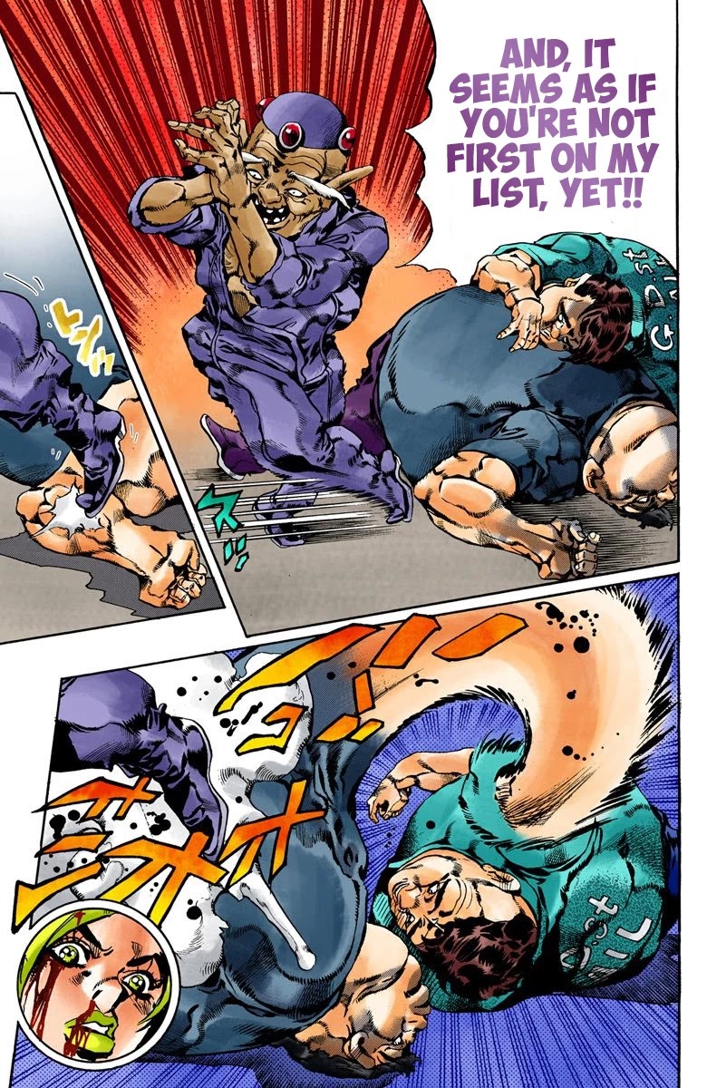 JoJo's Bizarre Adventure Part 6 - Stone Ocean (Official Colored) Chapter 67 page 9 - Chapter 67: Burn, Dragons's Dream! Part 1