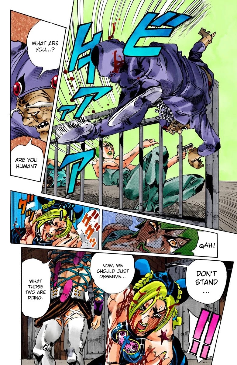 JoJo's Bizarre Adventure Part 6 - Stone Ocean (Official Colored) Chapter 68 page 10 - Chapter 68: Burn, Dragons's Dream! Part 2