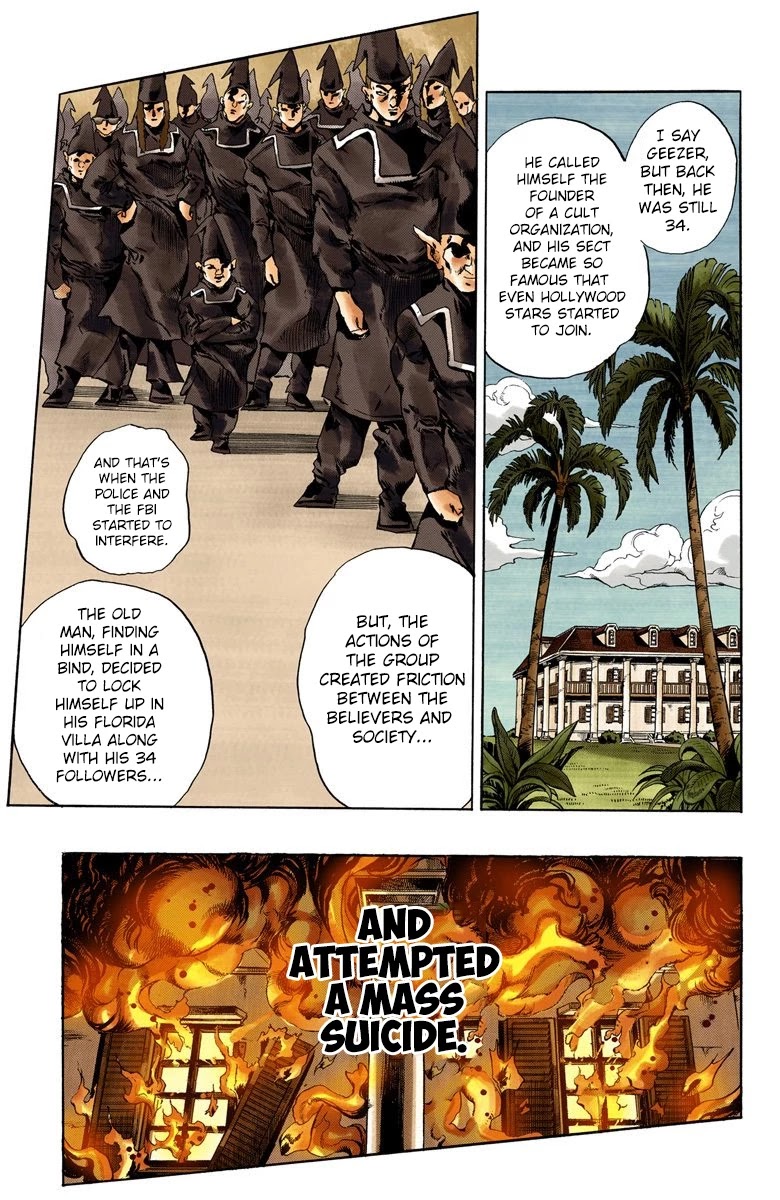 JoJo's Bizarre Adventure Part 6 - Stone Ocean (Official Colored) Chapter 68 page 13 - Chapter 68: Burn, Dragons's Dream! Part 2