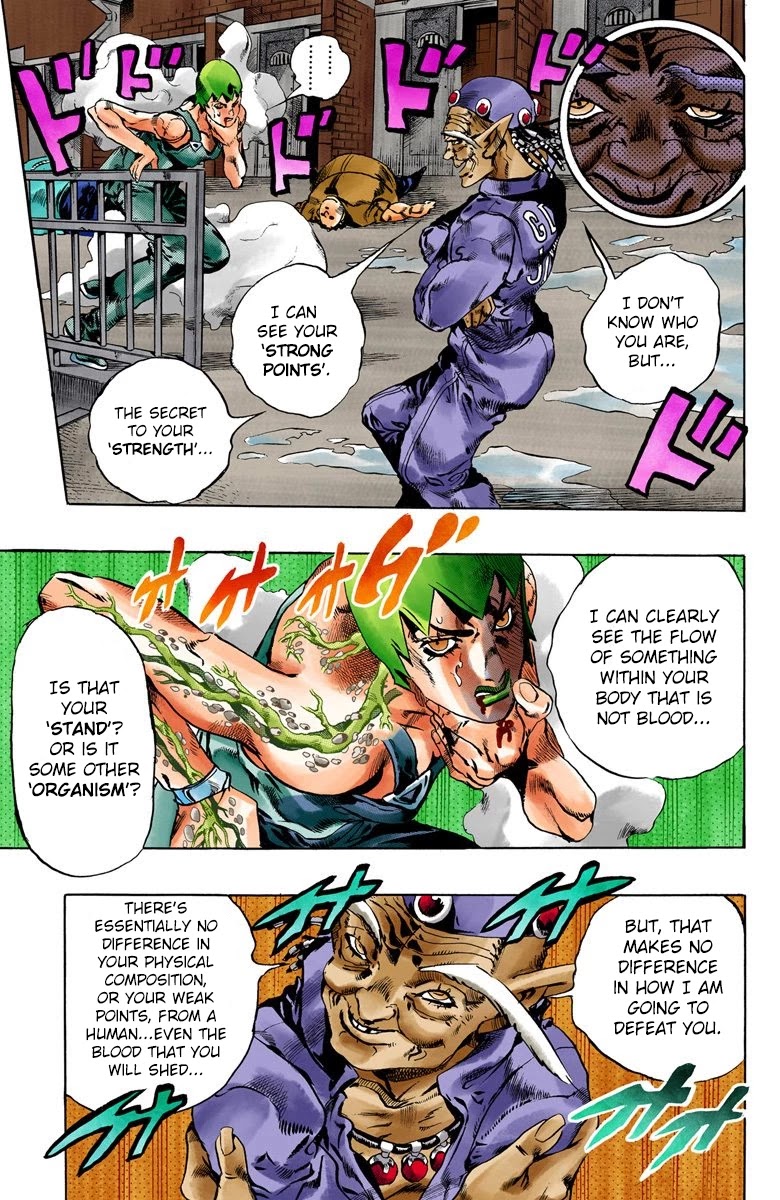 JoJo's Bizarre Adventure Part 6 - Stone Ocean (Official Colored) Chapter 68 page 15 - Chapter 68: Burn, Dragons's Dream! Part 2