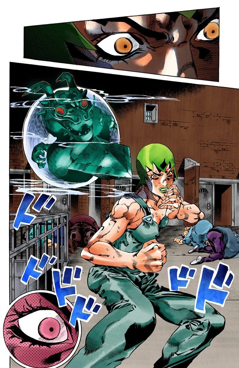 JoJo's Bizarre Adventure Part 6 - Stone Ocean (Official Colored) Chapter 68 page 18 - Chapter 68: Burn, Dragons's Dream! Part 2