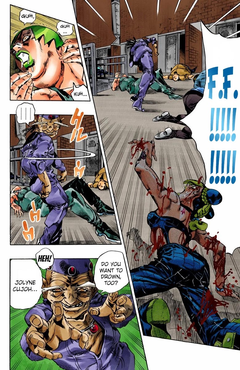 JoJo's Bizarre Adventure Part 6 - Stone Ocean (Official Colored) Chapter 68 page 6 - Chapter 68: Burn, Dragons's Dream! Part 2