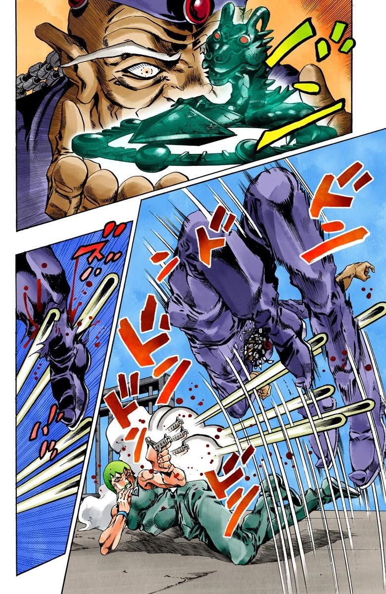 JoJo's Bizarre Adventure Part 6 - Stone Ocean (Official Colored) Chapter 68 page 8 - Chapter 68: Burn, Dragons's Dream! Part 2