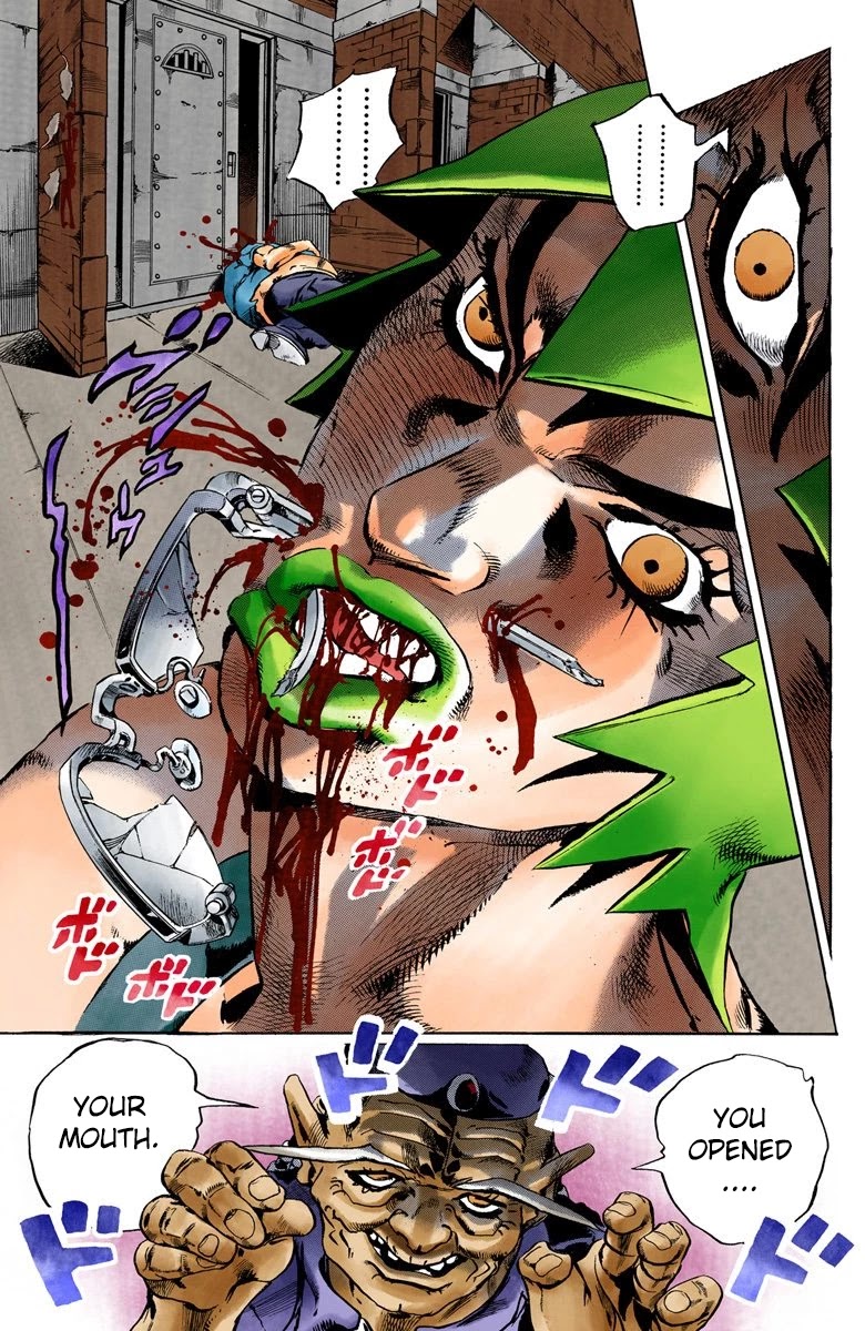 JoJo's Bizarre Adventure Part 6 - Stone Ocean (Official Colored) Chapter 69 page 11 - Chapter 69: Burn, Dragons's Dream! Part 3