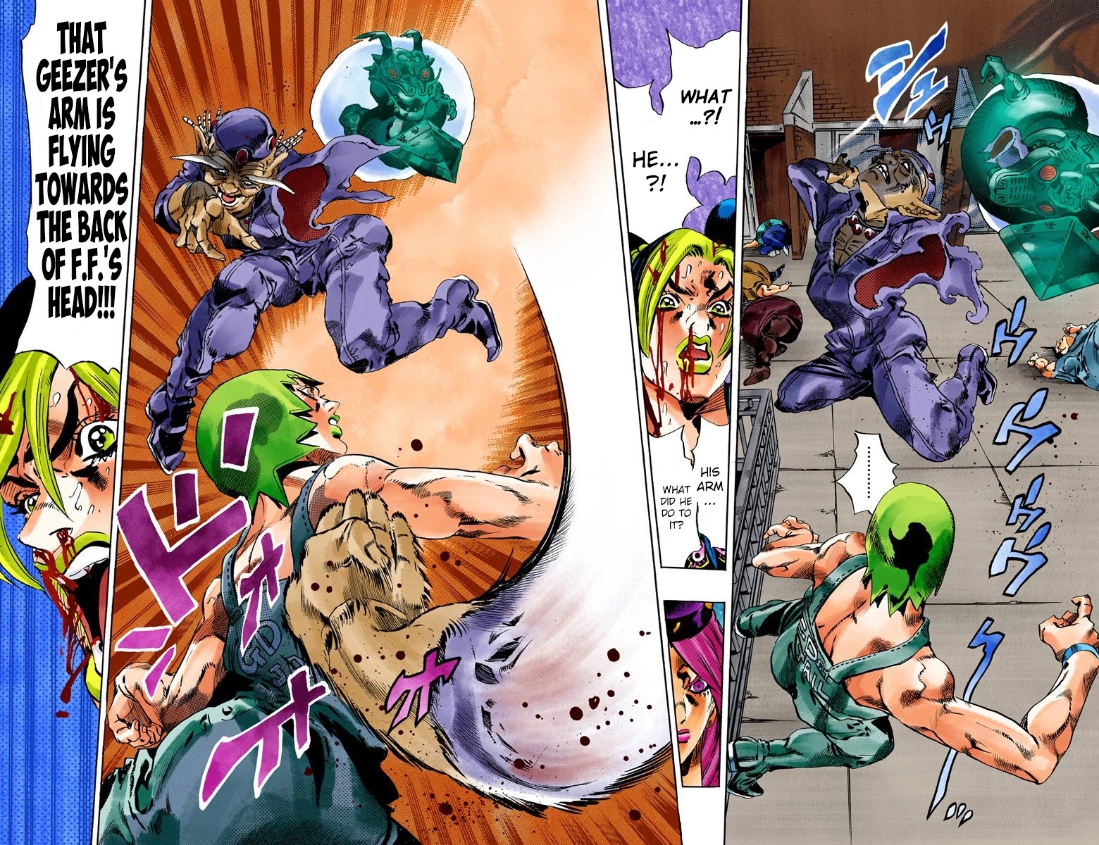 JoJo's Bizarre Adventure Part 6 - Stone Ocean (Official Colored) Chapter 69 page 5 - Chapter 69: Burn, Dragons's Dream! Part 3
