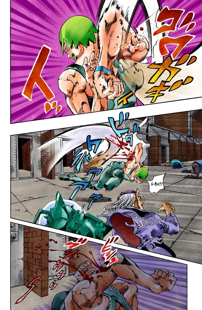JoJo's Bizarre Adventure Part 6 - Stone Ocean (Official Colored) Chapter 69 page 6 - Chapter 69: Burn, Dragons's Dream! Part 3