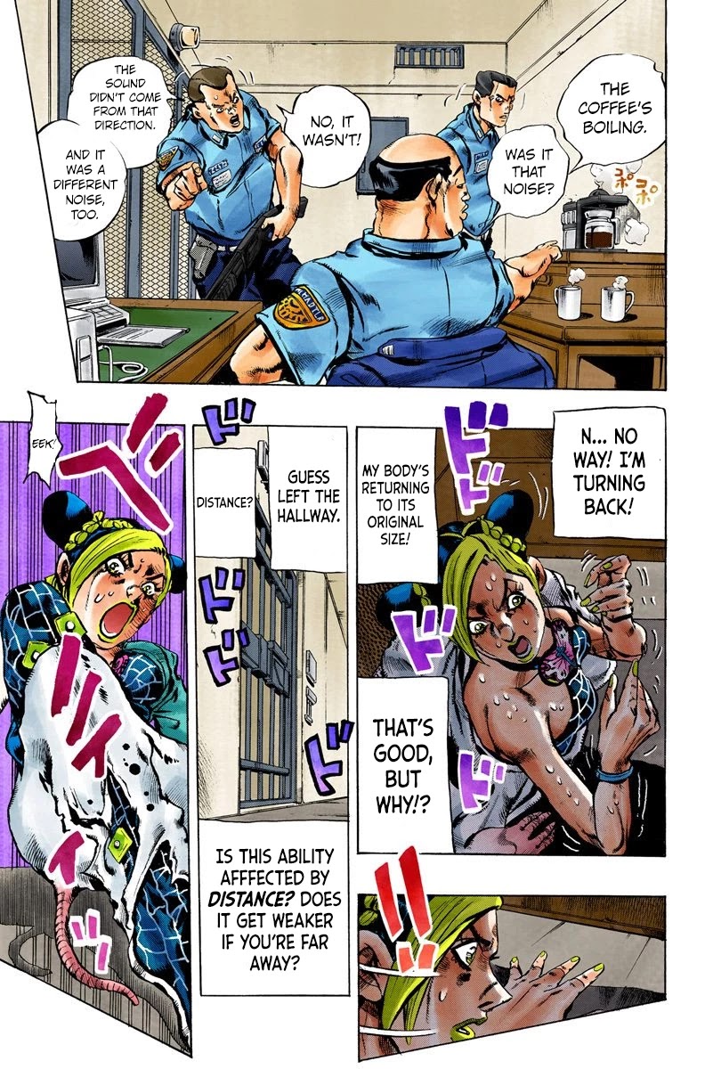 JoJo's Bizarre Adventure Part 6 - Stone Ocean (Official Colored) Chapter 7 page 14 - Chapter 7: Goo Goo Dolls
