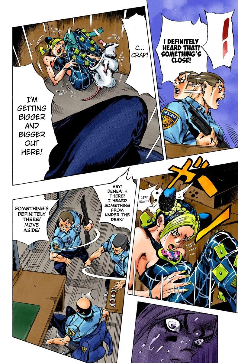 JoJo's Bizarre Adventure Part 6 - Stone Ocean (Official Colored) Chapter 7 page 15 - Chapter 7: Goo Goo Dolls