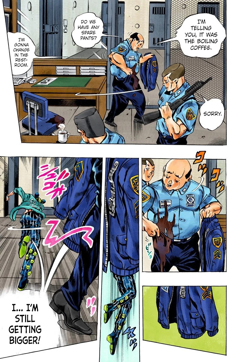 JoJo's Bizarre Adventure Part 6 - Stone Ocean (Official Colored) Chapter 7 page 18 - Chapter 7: Goo Goo Dolls
