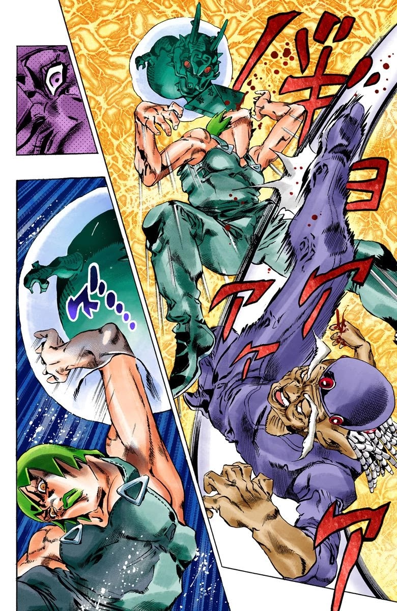 JoJo's Bizarre Adventure Part 6 - Stone Ocean (Official Colored) Chapter 70 page 11 - Chapter 70: Burn, Dragons's Dream! Part 4