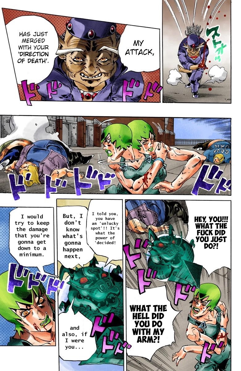 JoJo's Bizarre Adventure Part 6 - Stone Ocean (Official Colored) Chapter 70 page 14 - Chapter 70: Burn, Dragons's Dream! Part 4