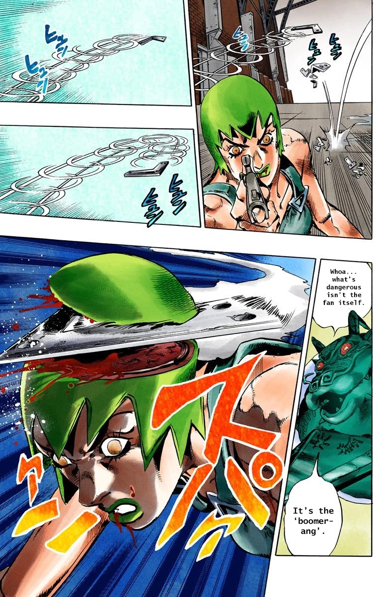 JoJo's Bizarre Adventure Part 6 - Stone Ocean (Official Colored) Chapter 70 page 18 - Chapter 70: Burn, Dragons's Dream! Part 4