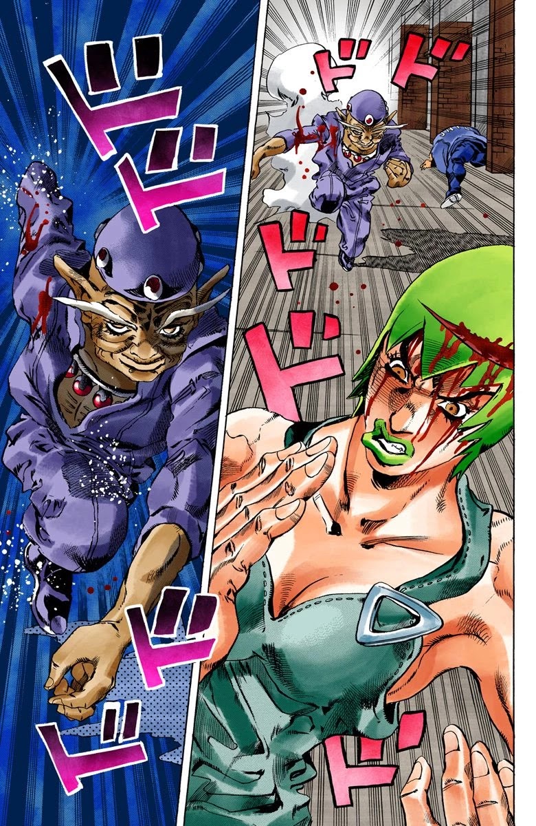 JoJo's Bizarre Adventure Part 6 - Stone Ocean (Official Colored) Chapter 71 page 13 - Chapter 71: Burn, Dragons's Dream! Part 5