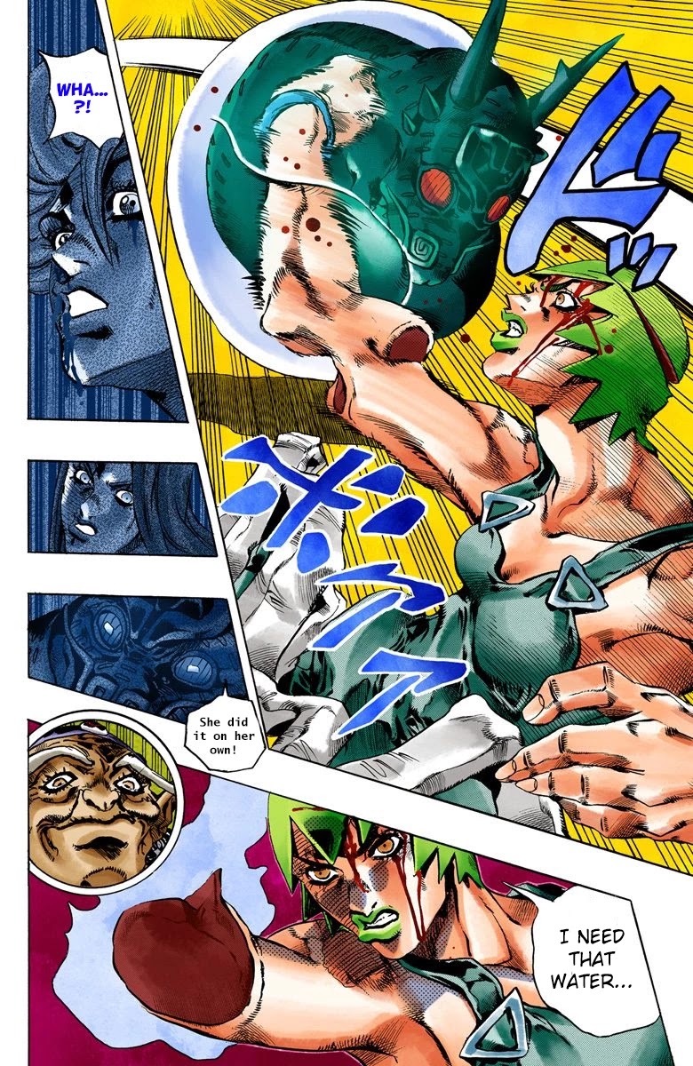 JoJo's Bizarre Adventure Part 6 - Stone Ocean (Official Colored) Chapter 71 page 18 - Chapter 71: Burn, Dragons's Dream! Part 5