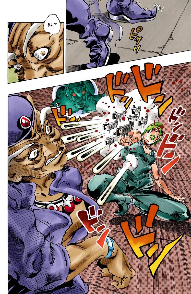 JoJo's Bizarre Adventure Part 6 - Stone Ocean (Official Colored) Chapter 71 page 5 - Chapter 71: Burn, Dragons's Dream! Part 5