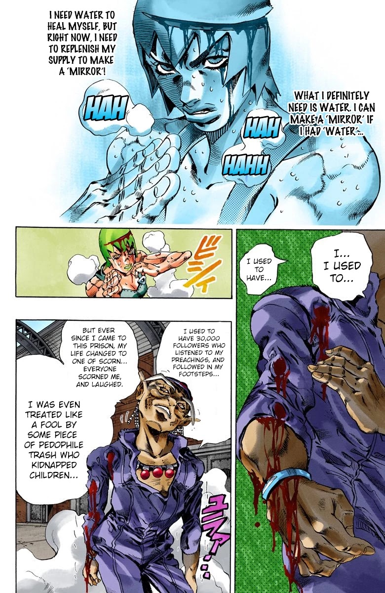 JoJo's Bizarre Adventure Part 6 - Stone Ocean (Official Colored) Chapter 71 page 9 - Chapter 71: Burn, Dragons's Dream! Part 5