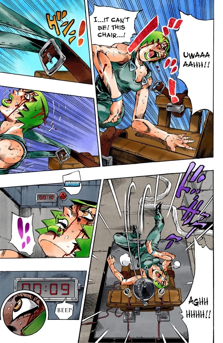 JoJo's Bizarre Adventure Part 6 - Stone Ocean (Official Colored) Chapter 72 page 14 - Chapter 72: Burn, Foo Fighters!