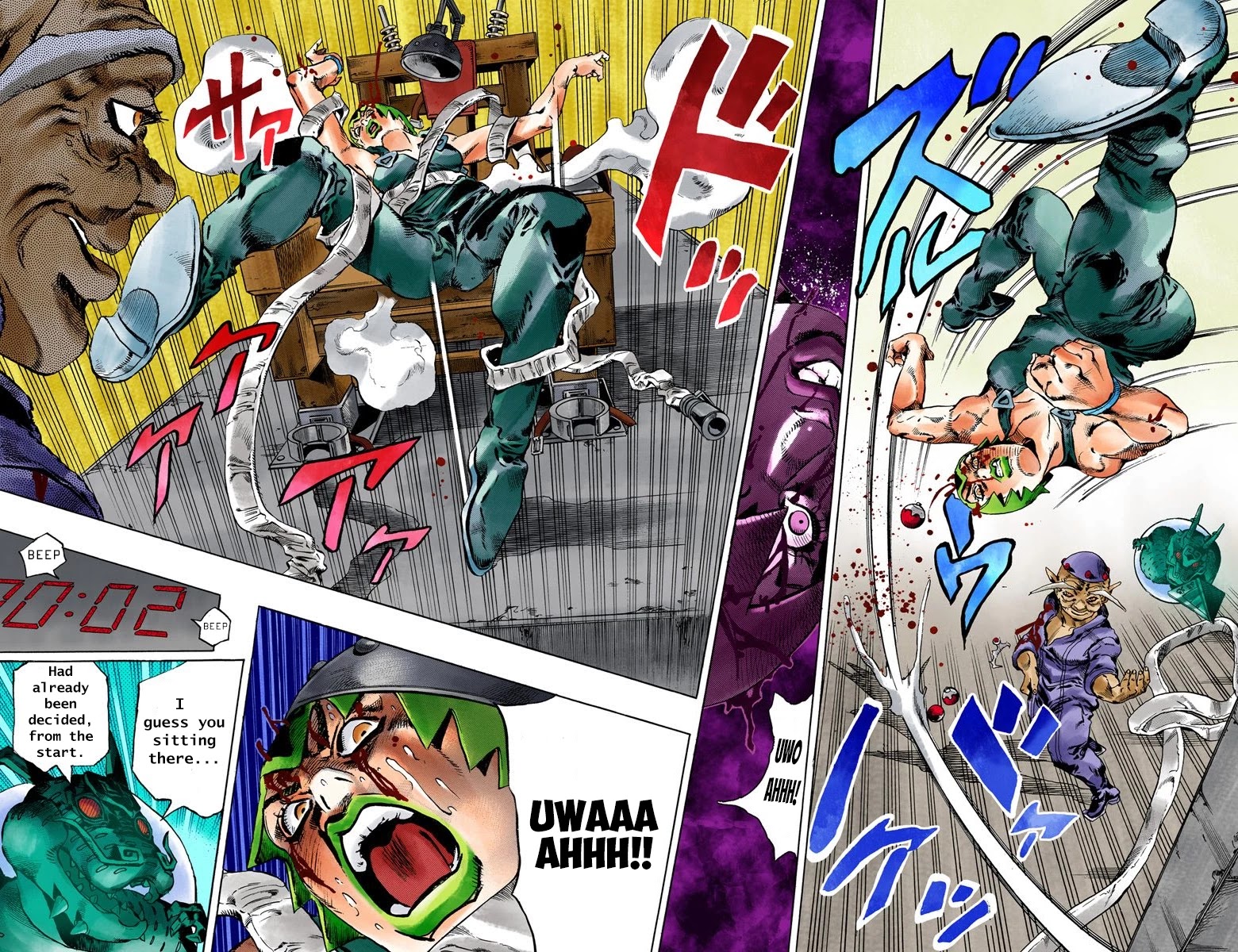 JoJo's Bizarre Adventure Part 6 - Stone Ocean (Official Colored) Chapter 72 page 19 - Chapter 72: Burn, Foo Fighters!