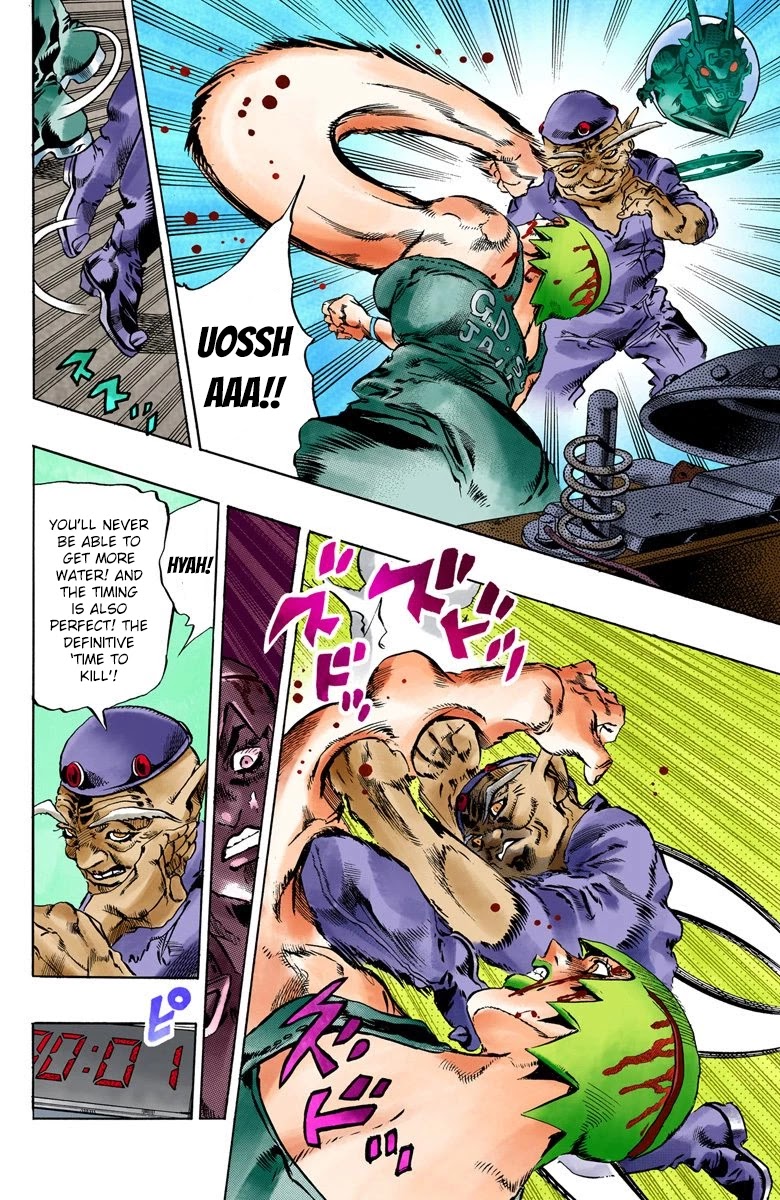 JoJo's Bizarre Adventure Part 6 - Stone Ocean (Official Colored) Chapter 72 page 20 - Chapter 72: Burn, Foo Fighters!