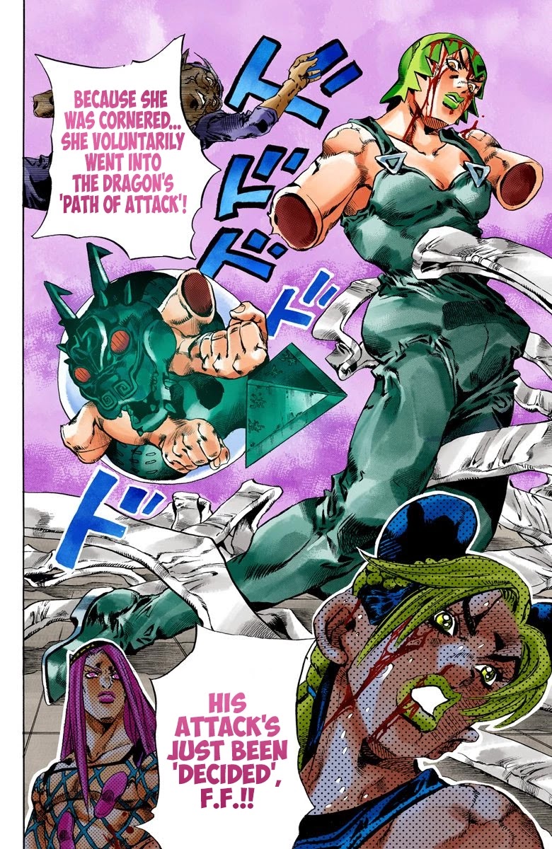 JoJo's Bizarre Adventure Part 6 - Stone Ocean (Official Colored) Chapter 72 page 3 - Chapter 72: Burn, Foo Fighters!