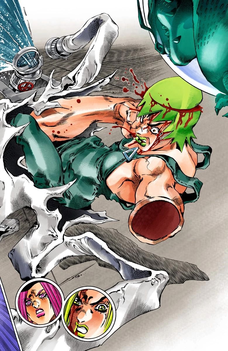 JoJo's Bizarre Adventure Part 6 - Stone Ocean (Official Colored) Chapter 72 page 7 - Chapter 72: Burn, Foo Fighters!