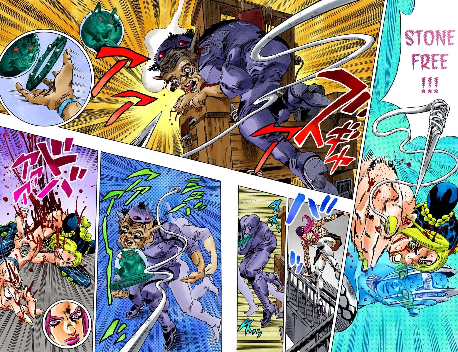 JoJo's Bizarre Adventure Part 6 - Stone Ocean (Official Colored) Chapter 73 page 16 - Chapter 73: Burn, Dragons's Dream! Part 6