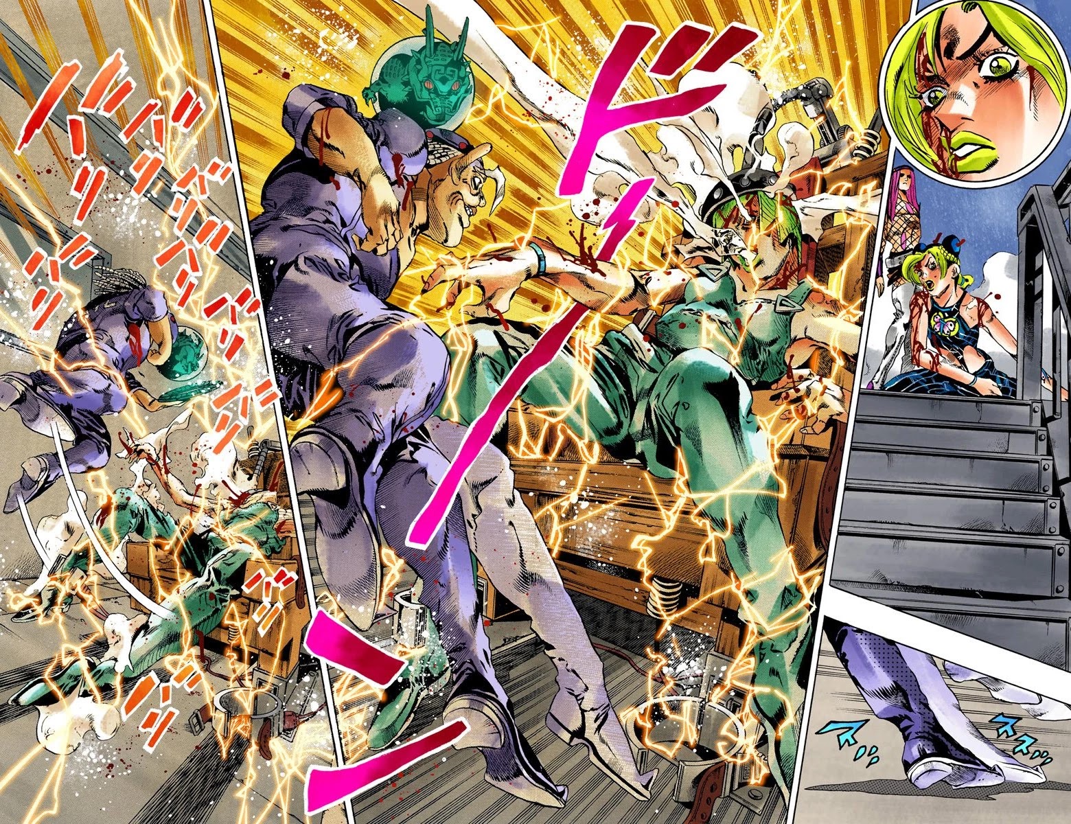 JoJo's Bizarre Adventure Part 6 - Stone Ocean (Official Colored) Chapter 73 page 3 - Chapter 73: Burn, Dragons's Dream! Part 6