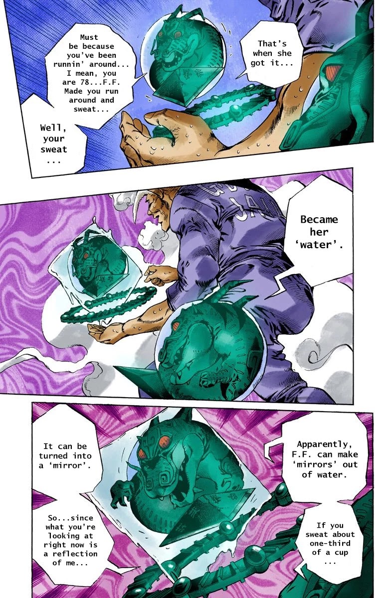 JoJo's Bizarre Adventure Part 6 - Stone Ocean (Official Colored) Chapter 73 page 5 - Chapter 73: Burn, Dragons's Dream! Part 6
