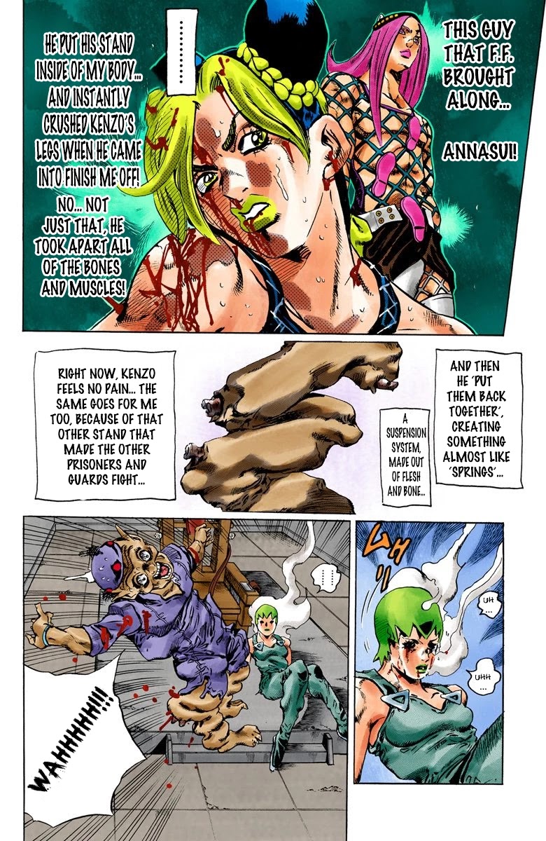 JoJo's Bizarre Adventure Part 6 - Stone Ocean (Official Colored) Chapter 74 page 16 - Chapter 74: Burn, Dragons's Dream! Part 7