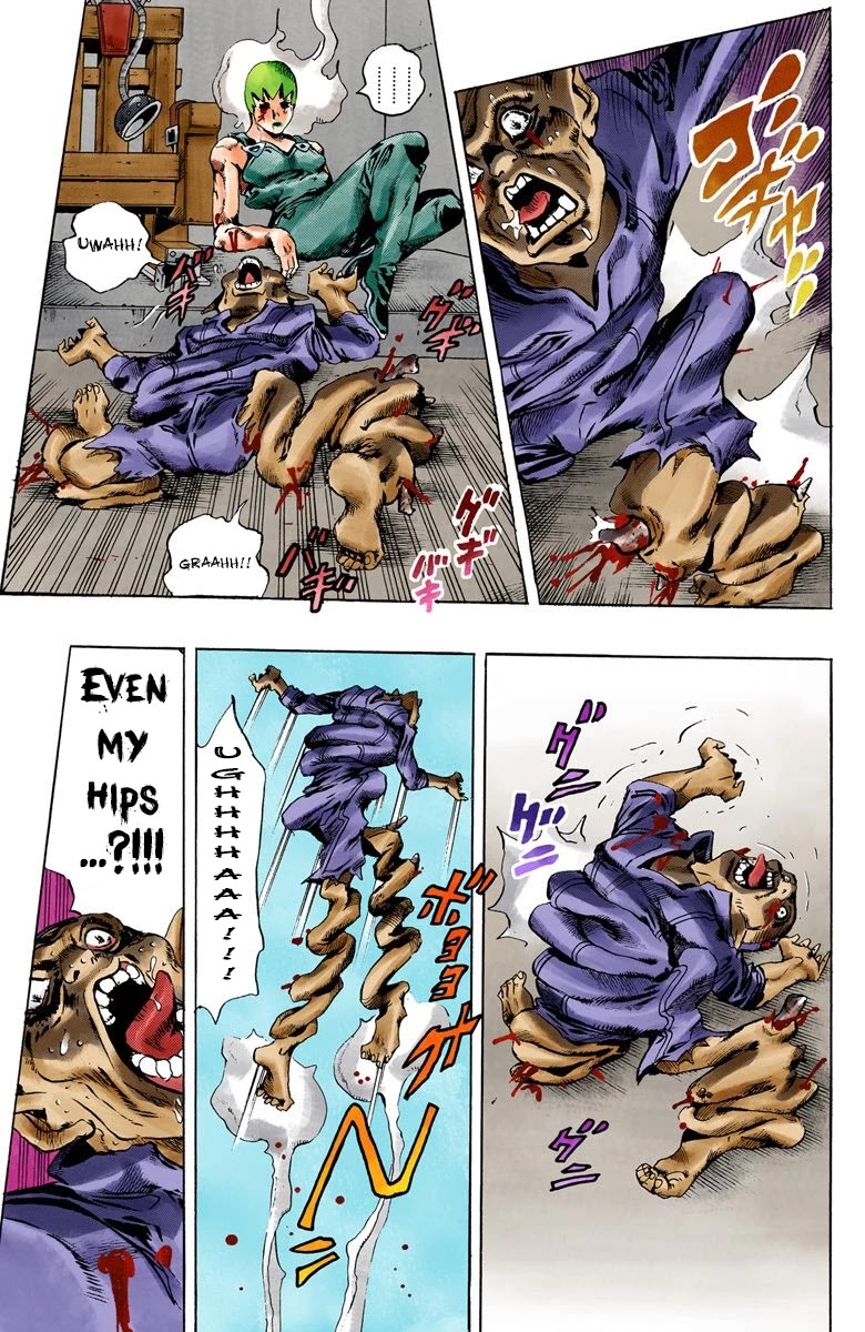 JoJo's Bizarre Adventure Part 6 - Stone Ocean (Official Colored) Chapter 74 page 17 - Chapter 74: Burn, Dragons's Dream! Part 7