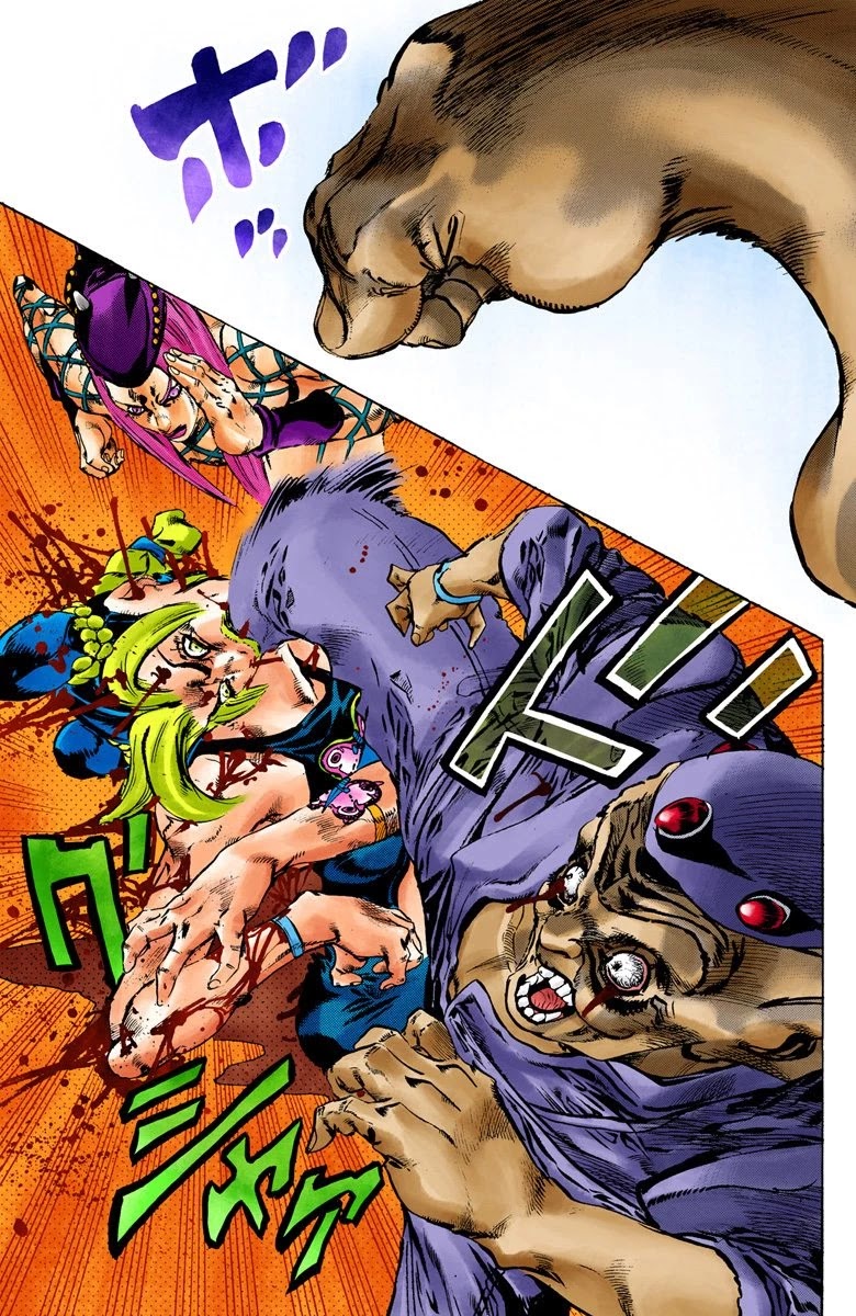 JoJo's Bizarre Adventure Part 6 - Stone Ocean (Official Colored) Chapter 74 page 5 - Chapter 74: Burn, Dragons's Dream! Part 7
