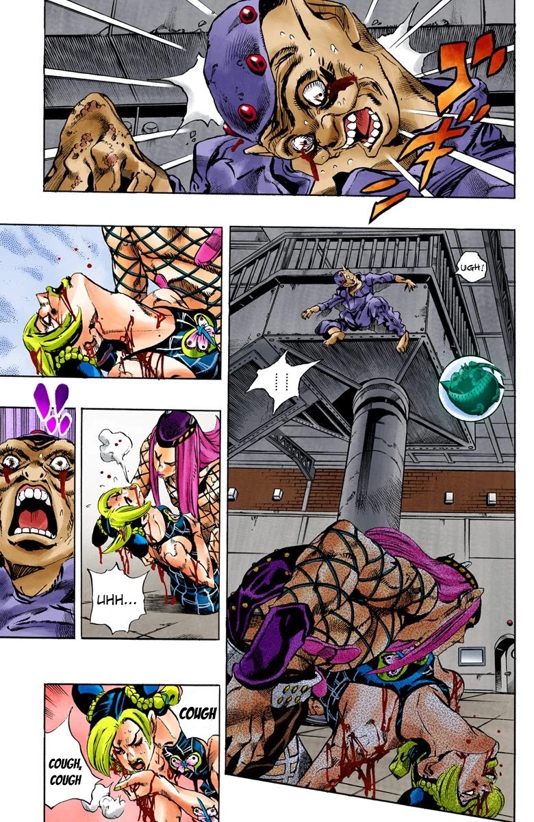 JoJo's Bizarre Adventure Part 6 - Stone Ocean (Official Colored) Chapter 74 page 7 - Chapter 74: Burn, Dragons's Dream! Part 7