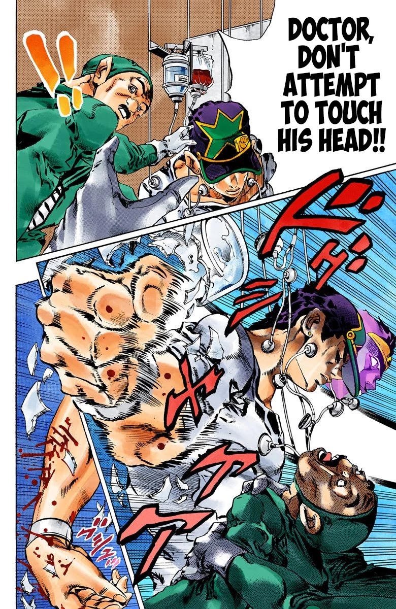 JoJo's Bizarre Adventure Part 6 - Stone Ocean (Official Colored) Chapter 75 page 5 - Chapter 75: Father: Jotaro Kujo; Daughter: Jolyne Cujoh